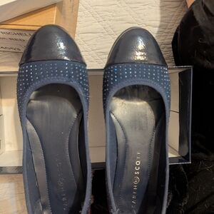 Karen Scott Women's Navy Blue Studded Flats